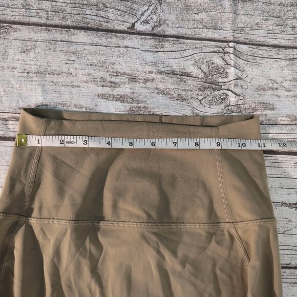 Lululemon Nulu Slim Fit High Rise Skirt Size 4 Army Green - Picture 2 of 7